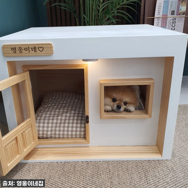 영웅이네 원목 강아지하우스 대리석 쿨 관련 이미지 5