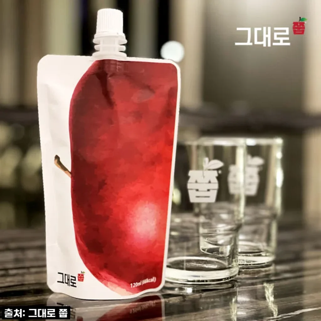 상큼 달콤! 그대로 쭙 국산 의성 사과즙, NFC 착즙으로 건강한 하루 시작!