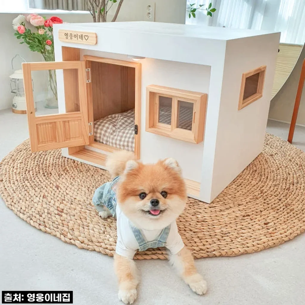 영웅이네 원목 강아지하우스 대리석 쿨매트 소형, 우리 댕댕이에게 선물한 최고의 보금자리 사용 후기!