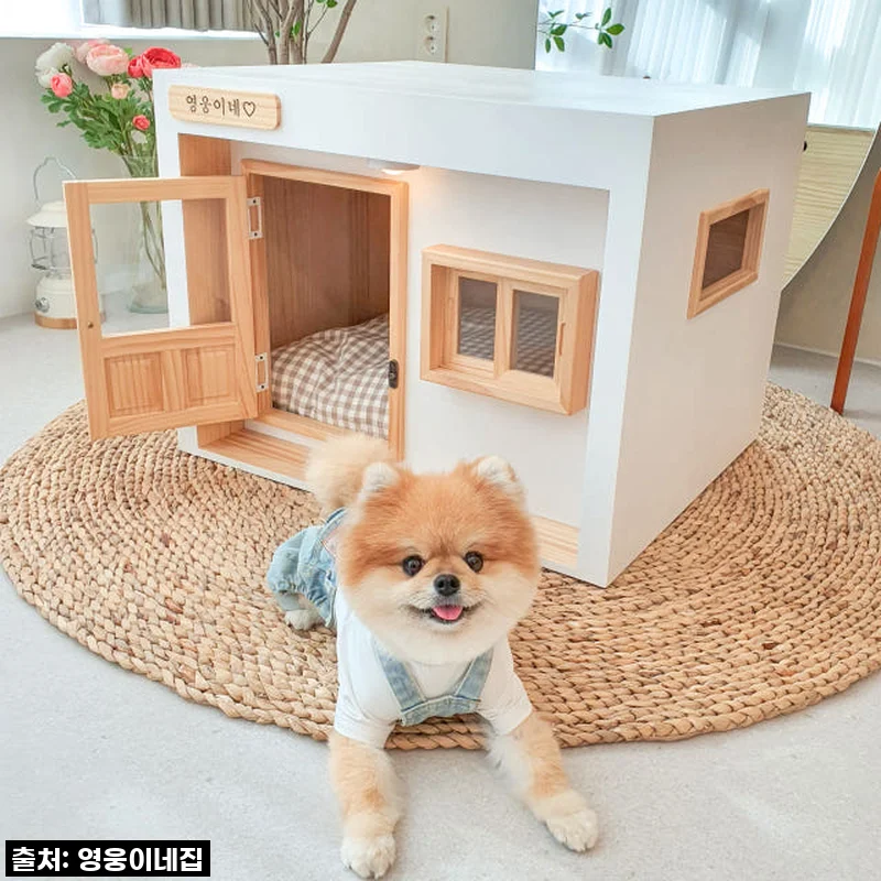 영웅이네 원목 강아지하우스 대리석 쿨매트 소형, 우리 댕댕이에게 선물한 최고의 보금자리 사용 후기!