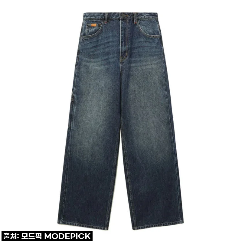 진정한 스트릿 감성, 베이프 우먼즈 바지 BAPY SHADOW PATCH JEANS 직접 입어보니!
