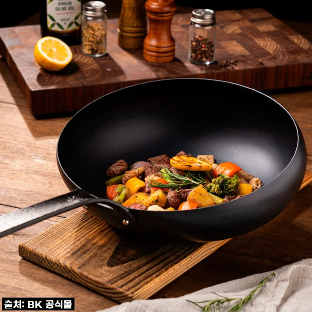 BK쿡웨어 블랙스틸 워카랑 카본스틸 궁중팬 30cm 사용후기