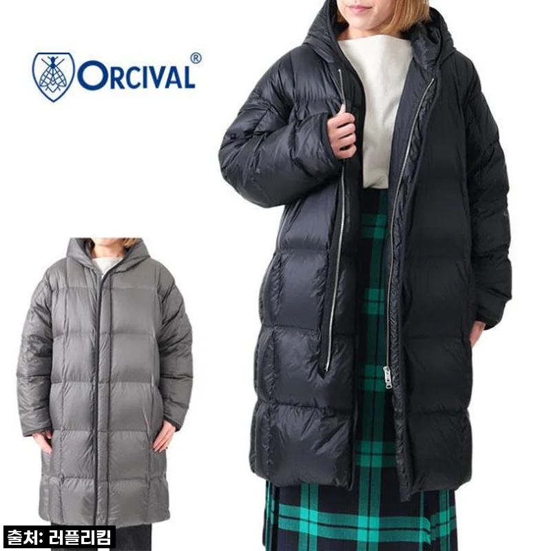 오르치발 ORCIVAL 다운 롱패딩 코트 여성 후드 탈부착 패딩 OR-A0225 사용후기