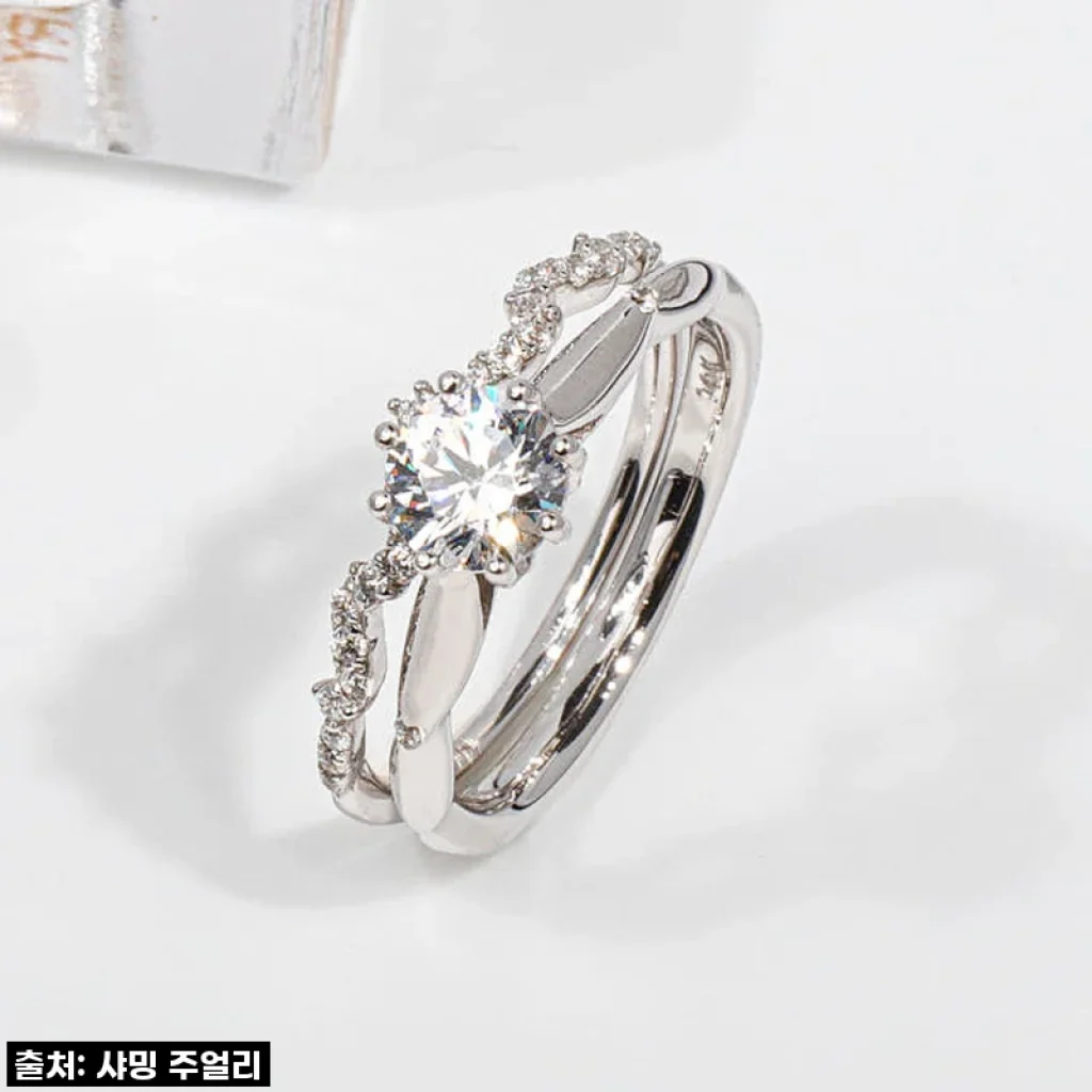 7부 다이아 반지 IGI 랩 GIA 프로포즈 기념일 제시카 웨딩 밴드 가드링 포함 사용 후기