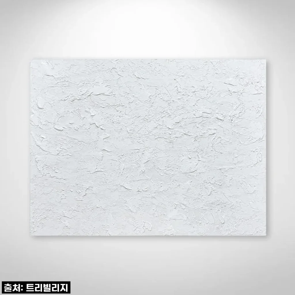 Gallery Edition 화이트 추상화 유화 그림, 집안 분위기를 한층 업그레이드한 경험