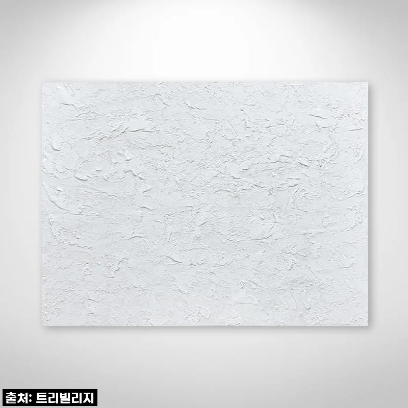 Gallery Edition 화이트 추상화 유화 그림, 집안 분위기를 한층 업그레이드한 경험