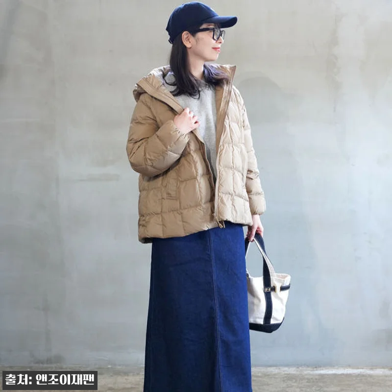 단톤 나일론타프타 여성 퀄팅 다운패딩 관련 이미지 1