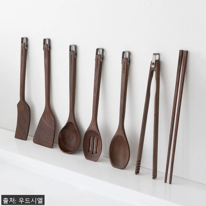 쿠지나인 블랙월넛 나무 조리도구세트 관련 이미지 1