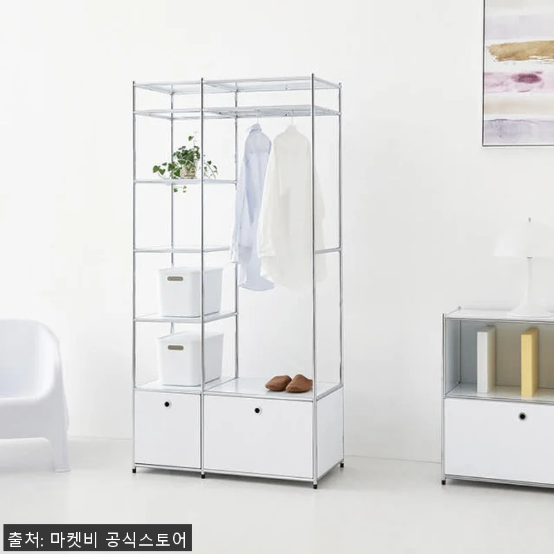 모듈가구 심플리 행거 1단 2문 BC 관련 이미지 1