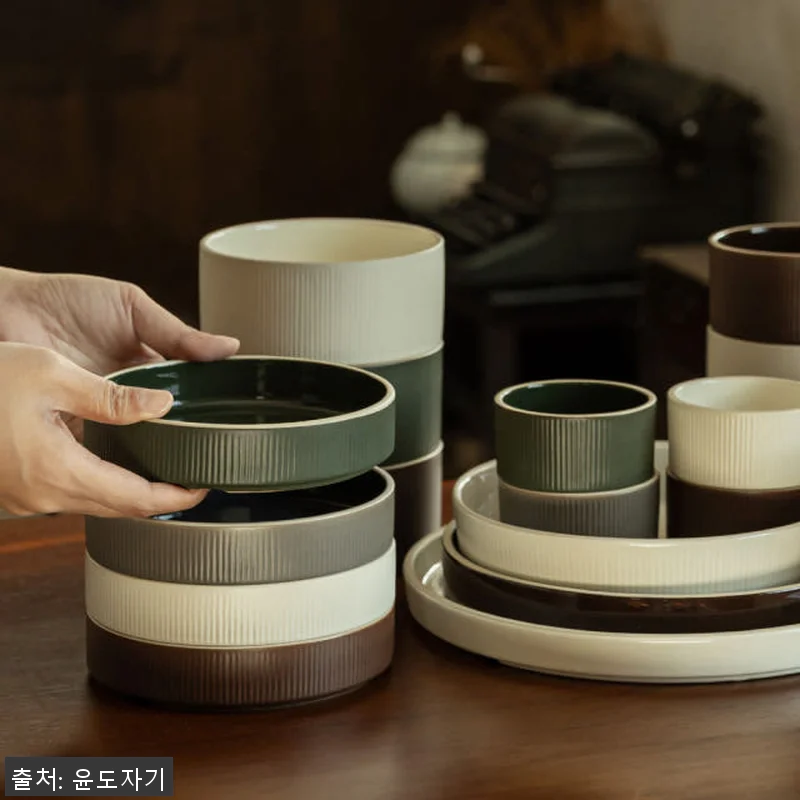 윤도자기 차곡 6인 국산 그릇세트 3 관련 이미지 2