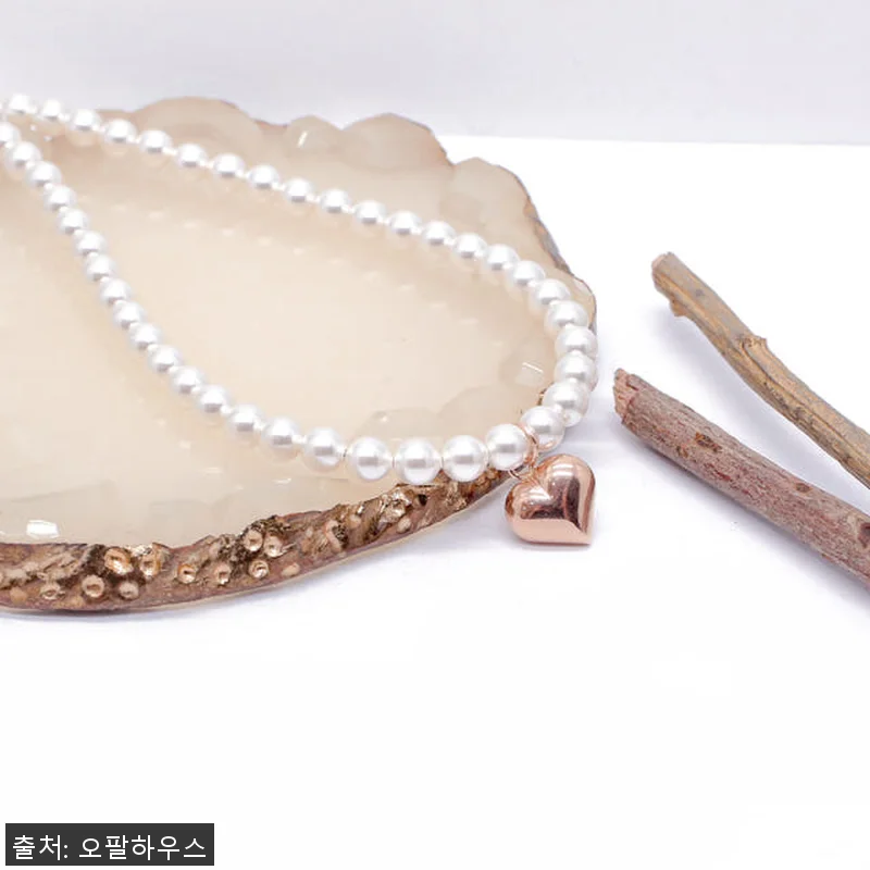 14k 통통하트 5mm 진주 목걸이 관련 이미지 2