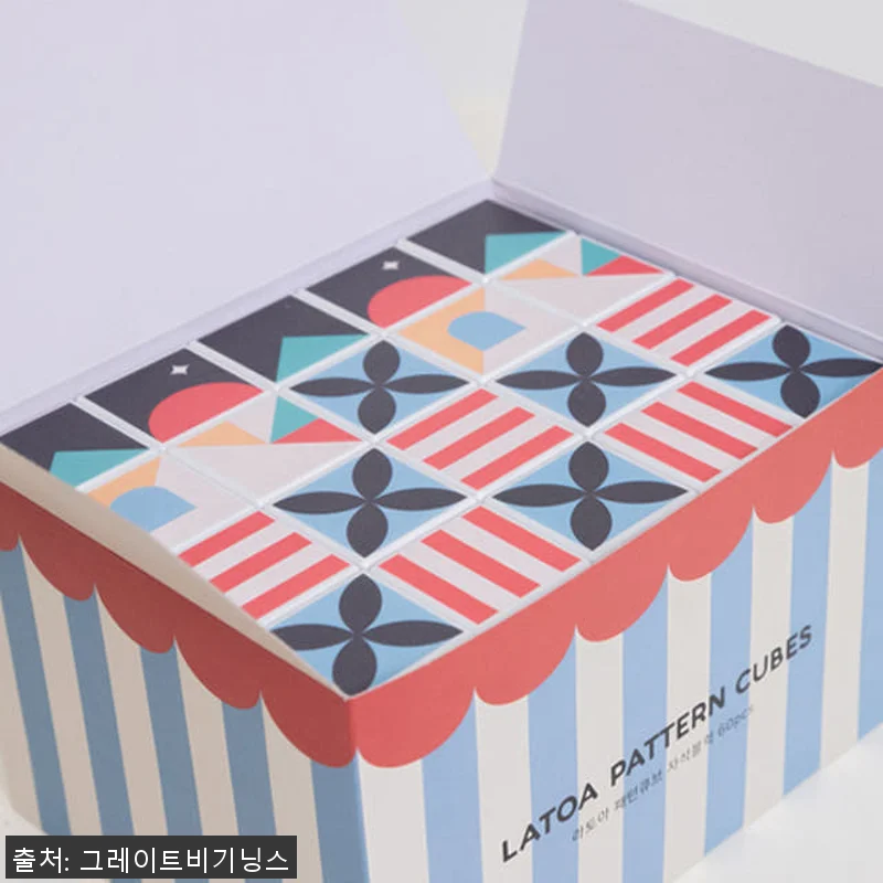 라토아 패턴큐브 자석블럭 60pcs 관련 이미지 2