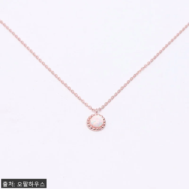 14k 합성오팔 체인 목걸이 OPPN 관련 이미지 2