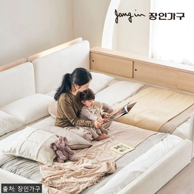 장인가구 하랑 E0 패브릭 슬림헤드 저상형 패밀리침대 SS+SS 둥지형 사용후기 10 장인가구 하랑 E0 패브릭 슬림헤드 관련 이미지 3