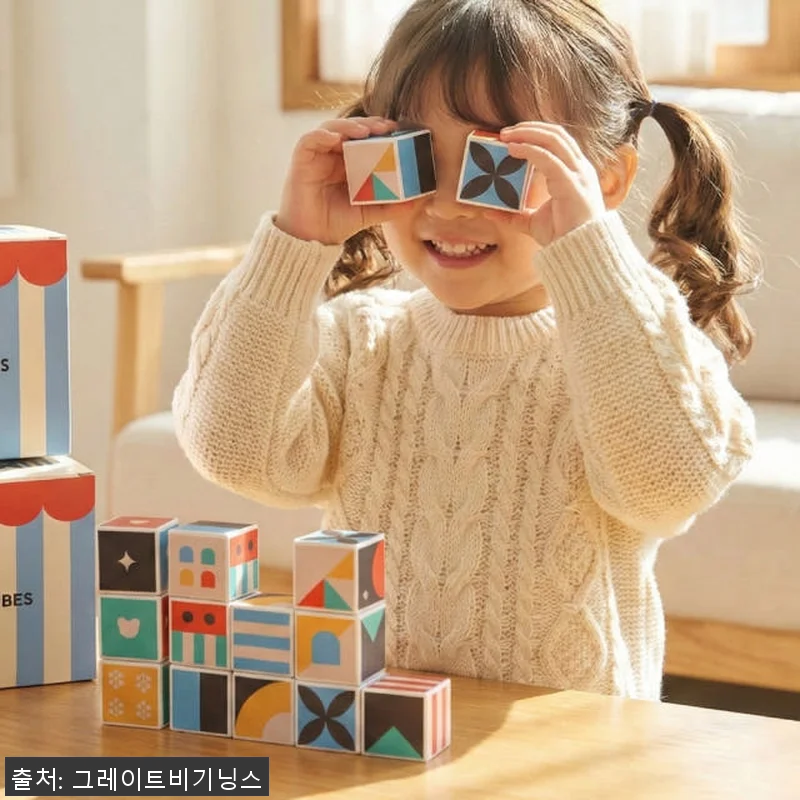 라토아 패턴큐브 자석블럭 60pcs 관련 이미지 3