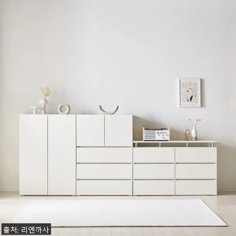 마인 3단 서랍장 1200 (화이트) 관련 이미지 3