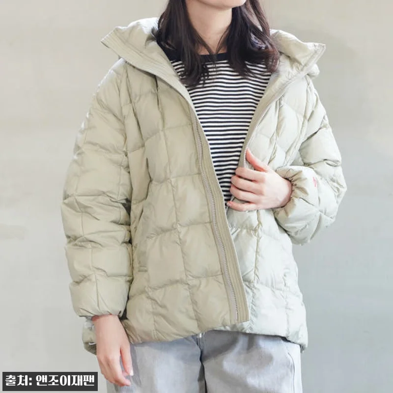 단톤 나일론타프타 여성 퀄팅 다운패딩 관련 이미지 4