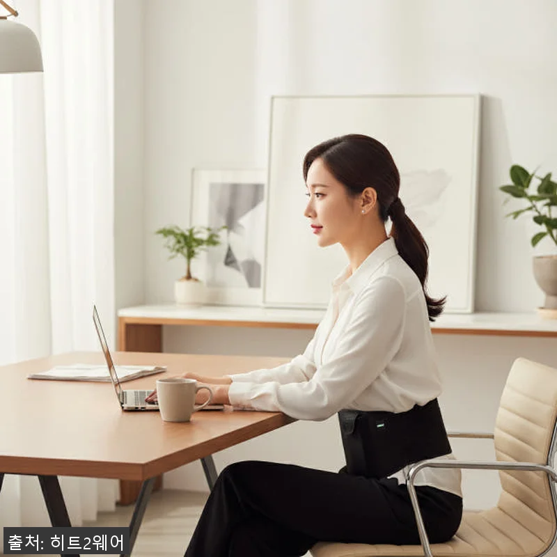 히트2웨어 원적외선 무선 허리 배 복 관련 이미지 4