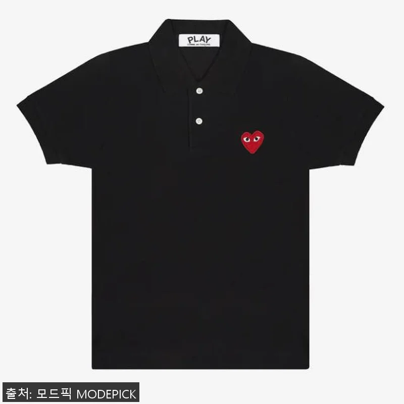 꼼데가르송 반팔티 폴로 PK 블랙 레 관련 이미지 4
