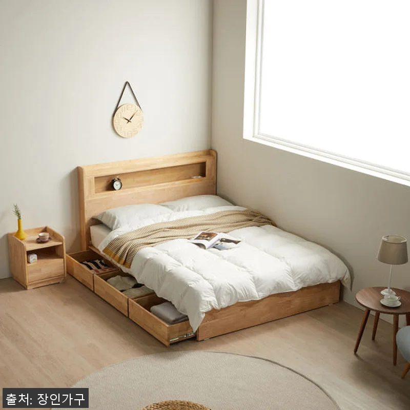장인가구 케트렌 원목 LED헤드 수납 관련 이미지 4