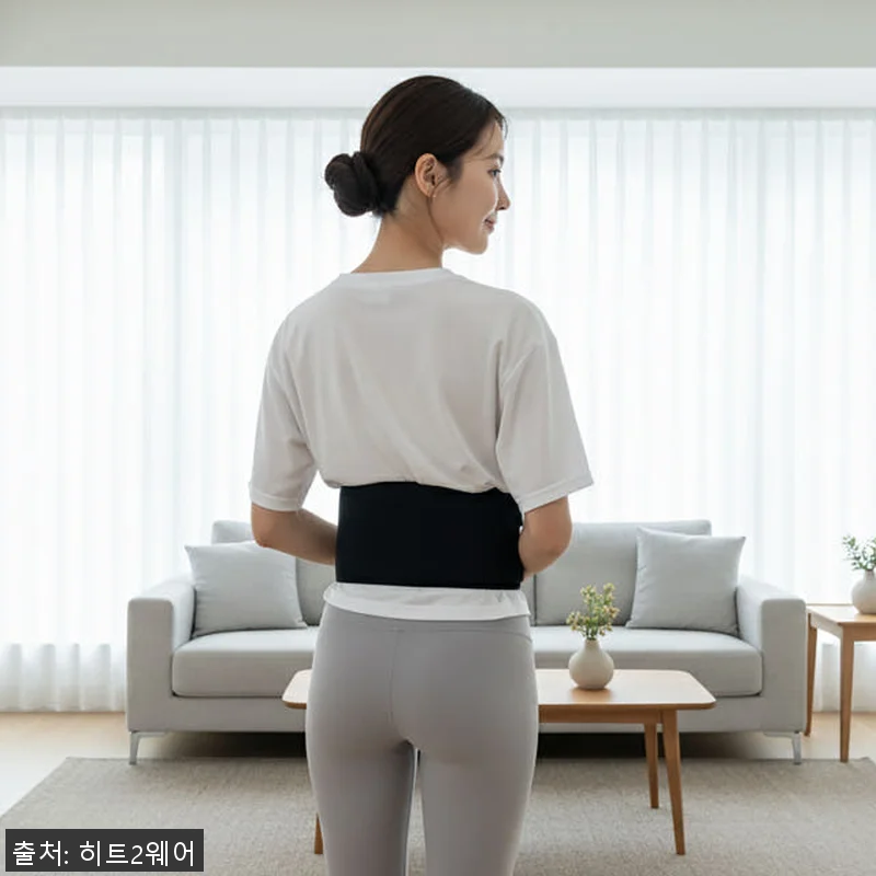히트2웨어 원적외선 무선 허리 배 복 관련 이미지 5