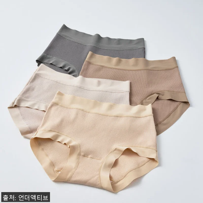면팬티 모노 코튼 골지 팬티 4PAC 관련 이미지 5