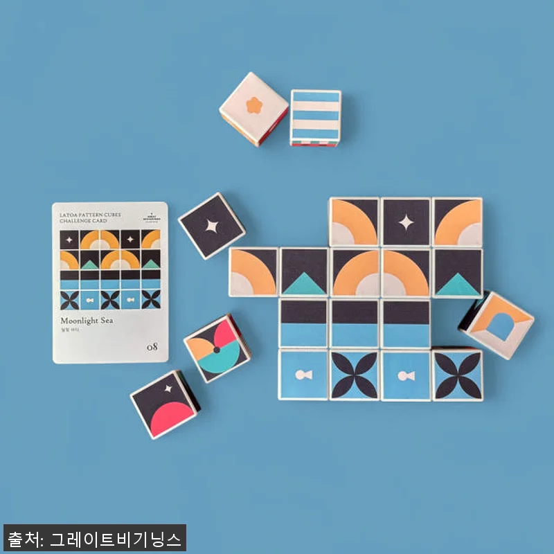 라토아 패턴큐브 자석블럭 60pcs 관련 이미지 5