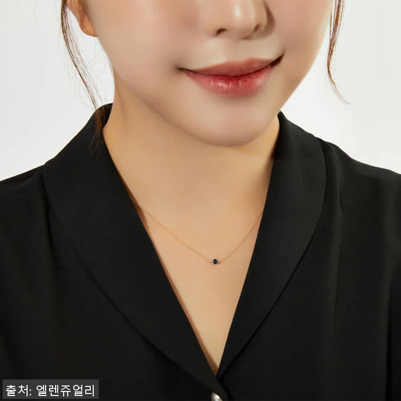 14K 18K 신 커브 체인 탄생석 관련 이미지 5