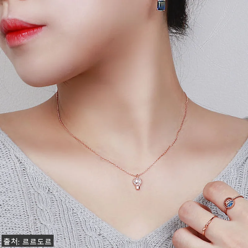 14K 체인 목걸이 열기구 벌룬 일체 관련 이미지 6
