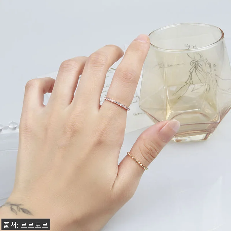 14K 18K 심플 기본 링 반지 하 관련 이미지 6