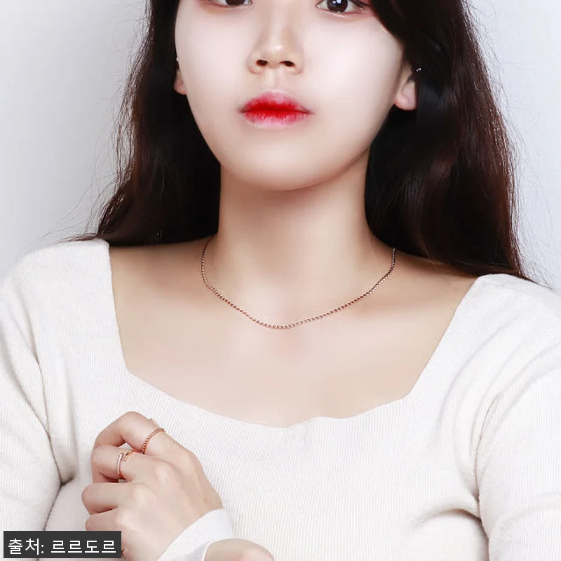 14k 초커목걸이 티아몬드 볼드 체인 관련 이미지 6