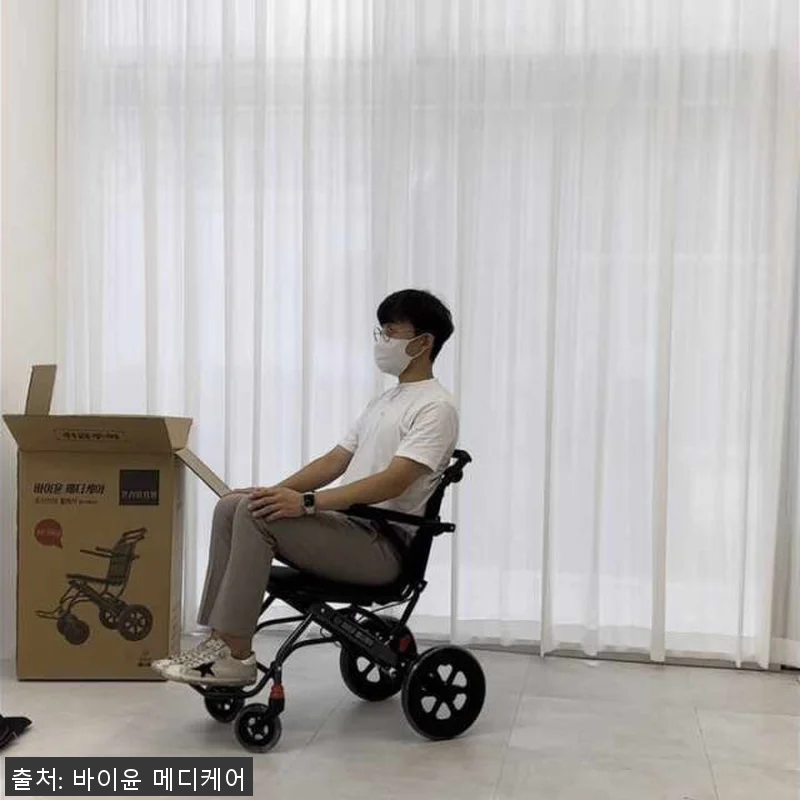 경량 휠체어 여행용 초경량 휴대용 접 관련 이미지 8