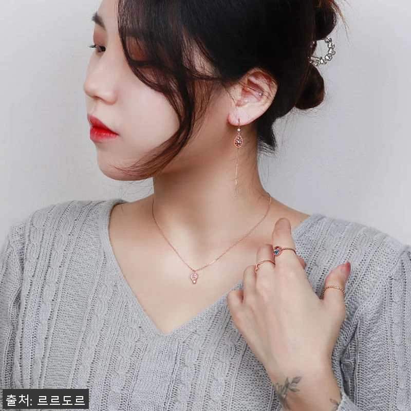 14K 체인 목걸이 열기구 벌룬 일체 관련 이미지 8