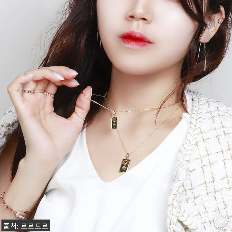 14K 18K 도톰 골드바 펜던트 스 관련 이미지 8