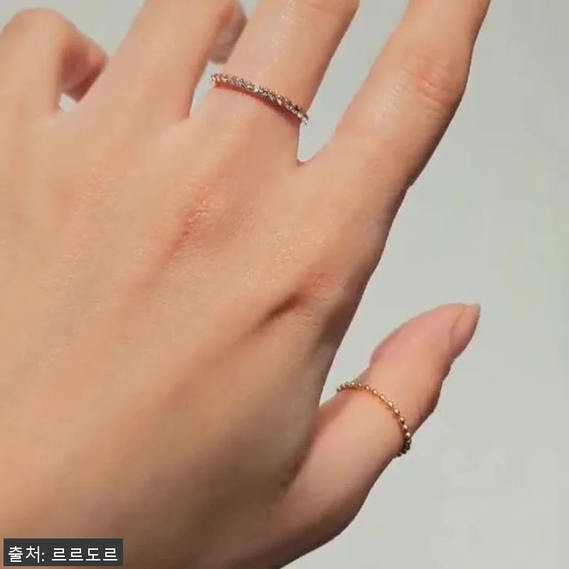14K 18K 심플 기본 링 반지 하 관련 이미지 9