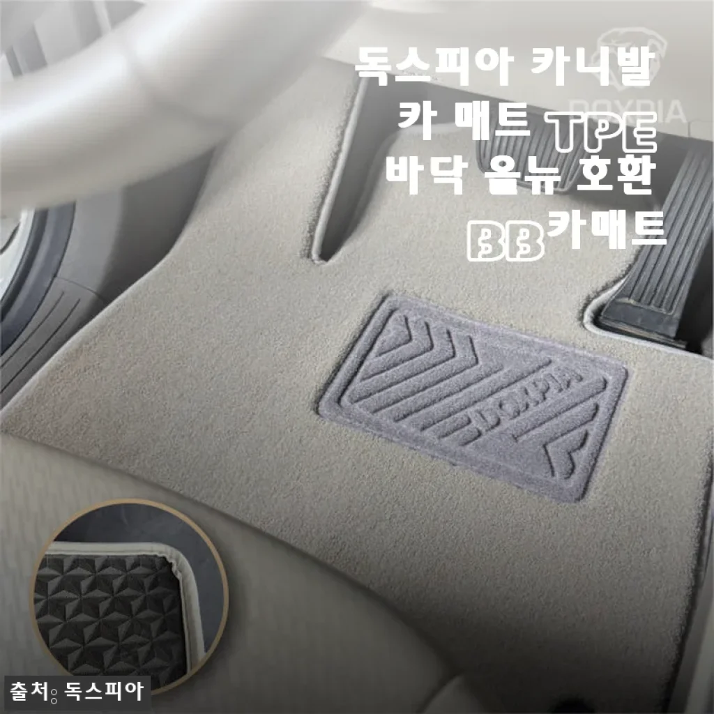독스피아 카니발 카 매트 TPE 바닥 올뉴 호환 BB카매트 사용후기