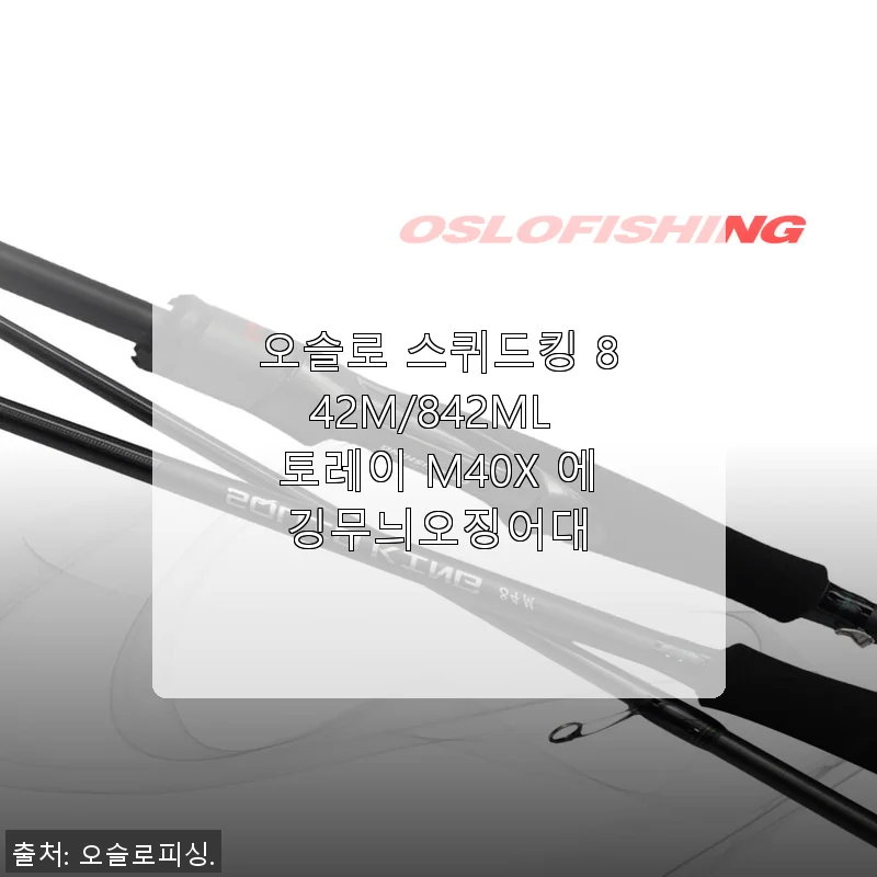 오슬로 스퀴드킹 842M/842ML 토레이 M40X 에깅무늬오징어대 사용후기