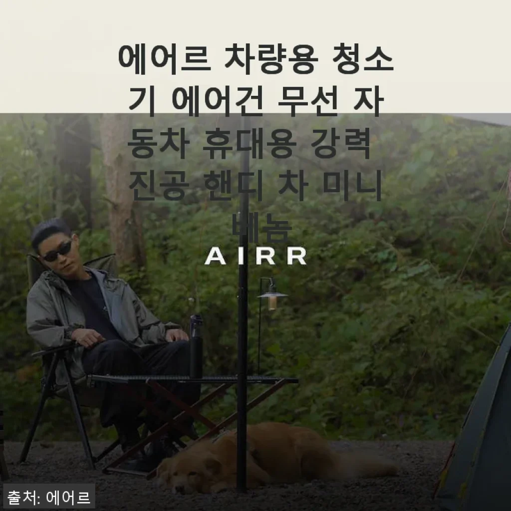 에어르 차량용 청소기 에어건 무선 자동차 휴대용 강력 진공 핸디 차 미니 베놈 사용후기