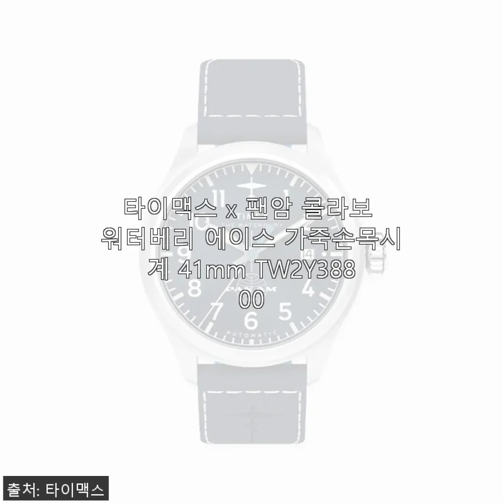 타이맥스 x 팬암 워터베리 에이스 가죽손목시계 41mm 사용후기