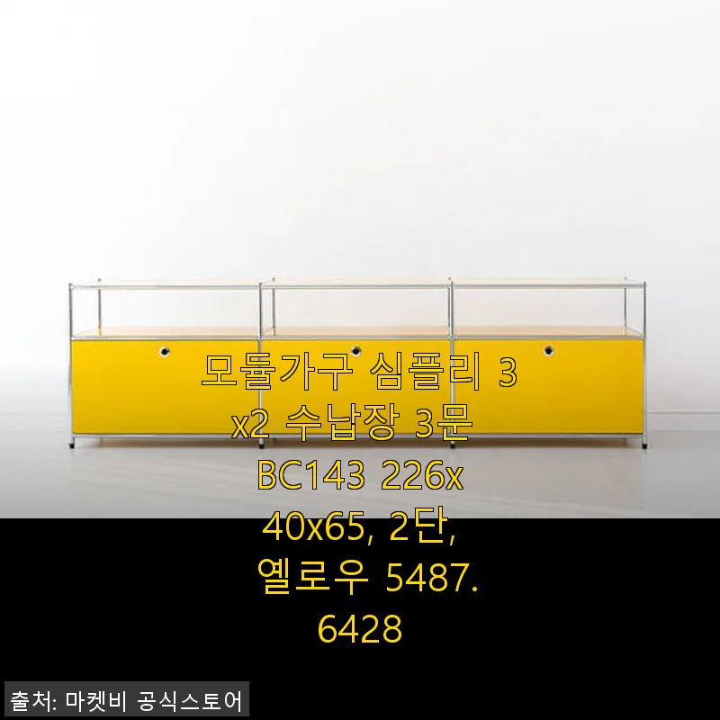 모듈가구 심플리 3x2 수납장 3문 BC143 사용후기: 깔끔한 디자인과 넉넉한 수납 공간이 매력