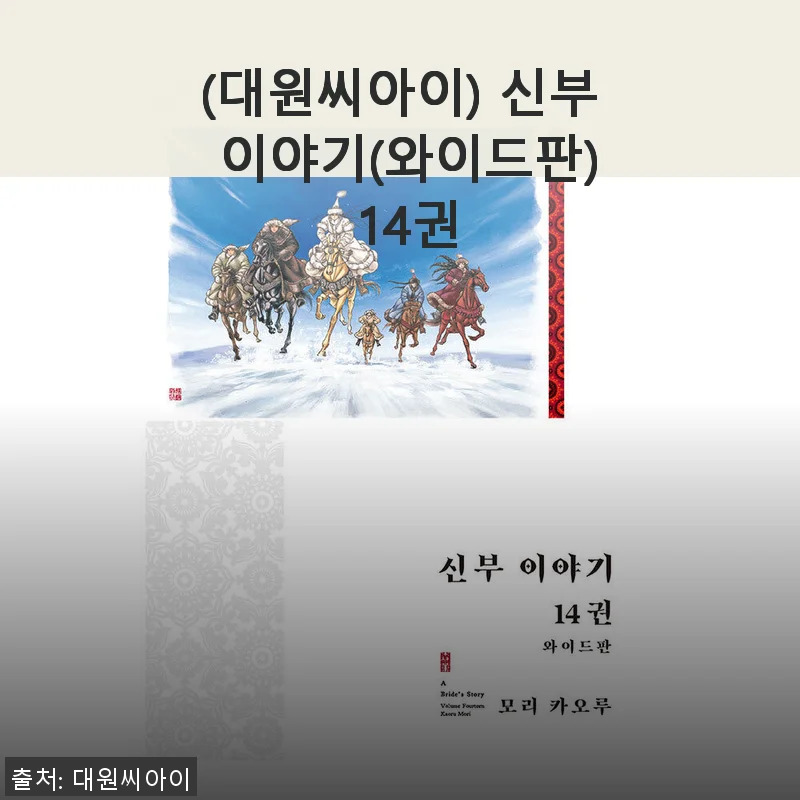 대원씨아이 신부 이야기 와이드판 14권 사용후기 및 제품소개