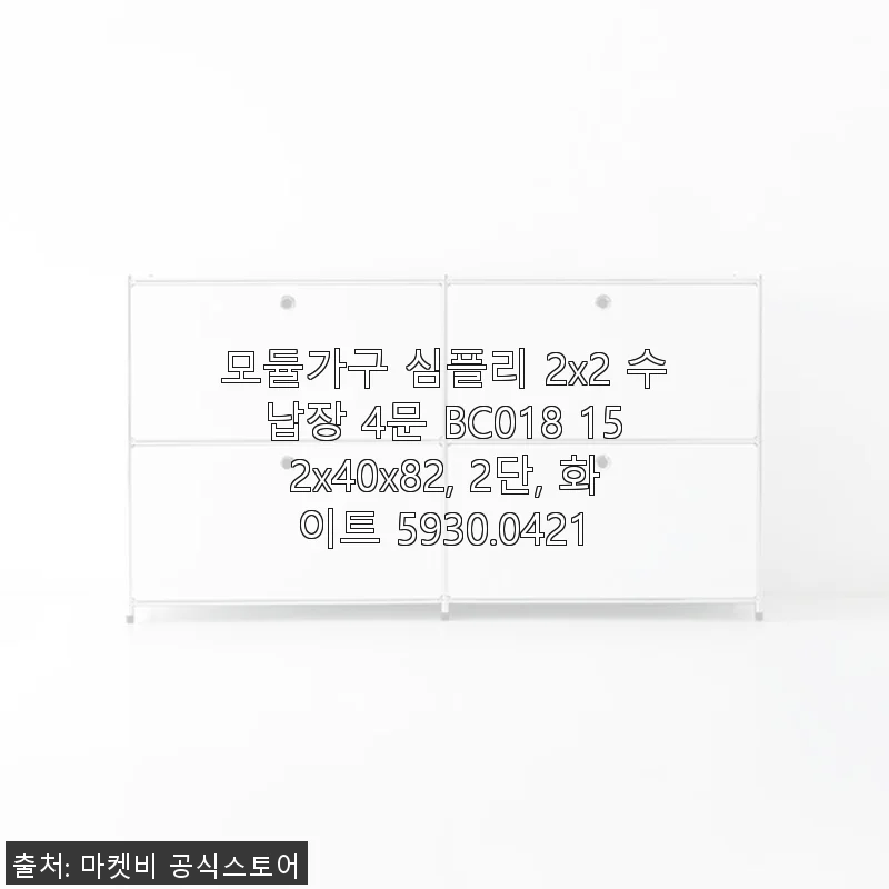 모듈가구 심플리 2x2 수납장 4문 BC018 사용후기 및 제품소개