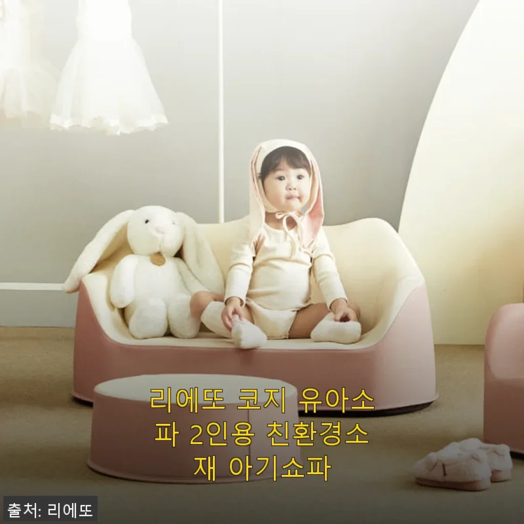 리에또 코지 유아소파 2인용 친환경소재 사용후기: 아이와 함께하는 편안한 공간