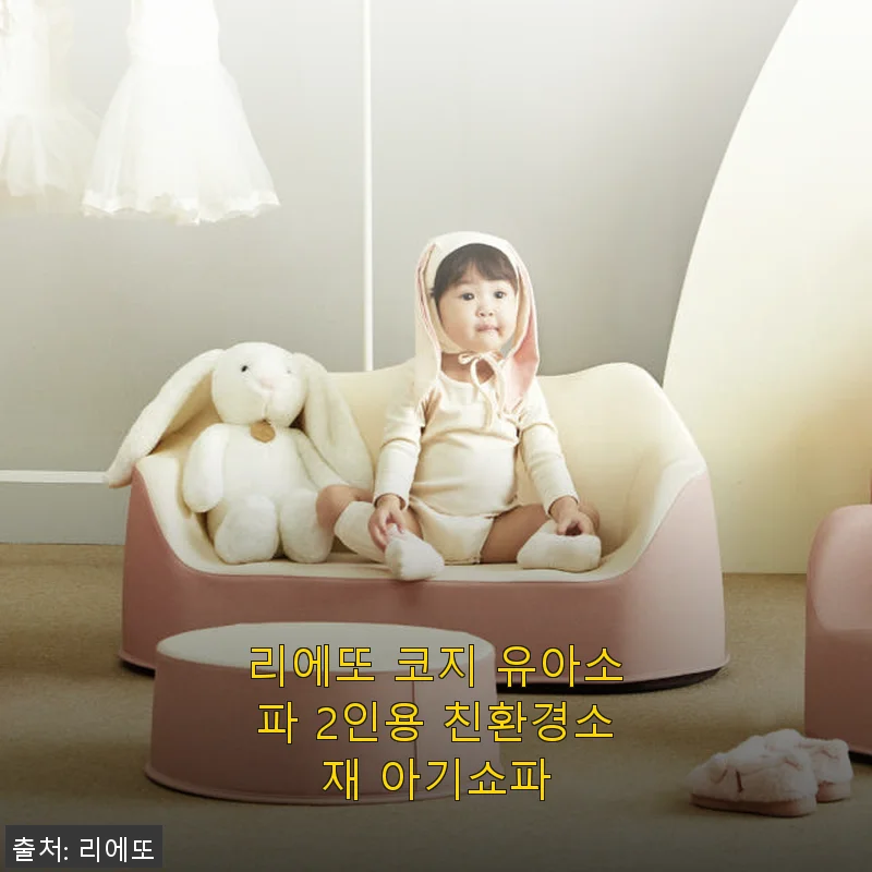 리에또 코지 유아소파 2인용 친환경소재 사용후기: 아이와 함께하는 편안한 공간