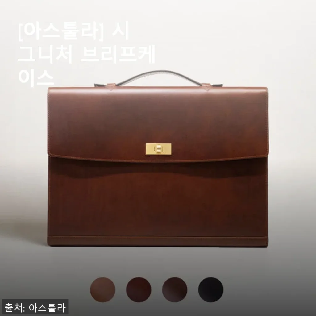 아스툴라 시그니처 브리프케이스 사용후기 - 가죽의 품격과 실용성 모두 만족한 선택
