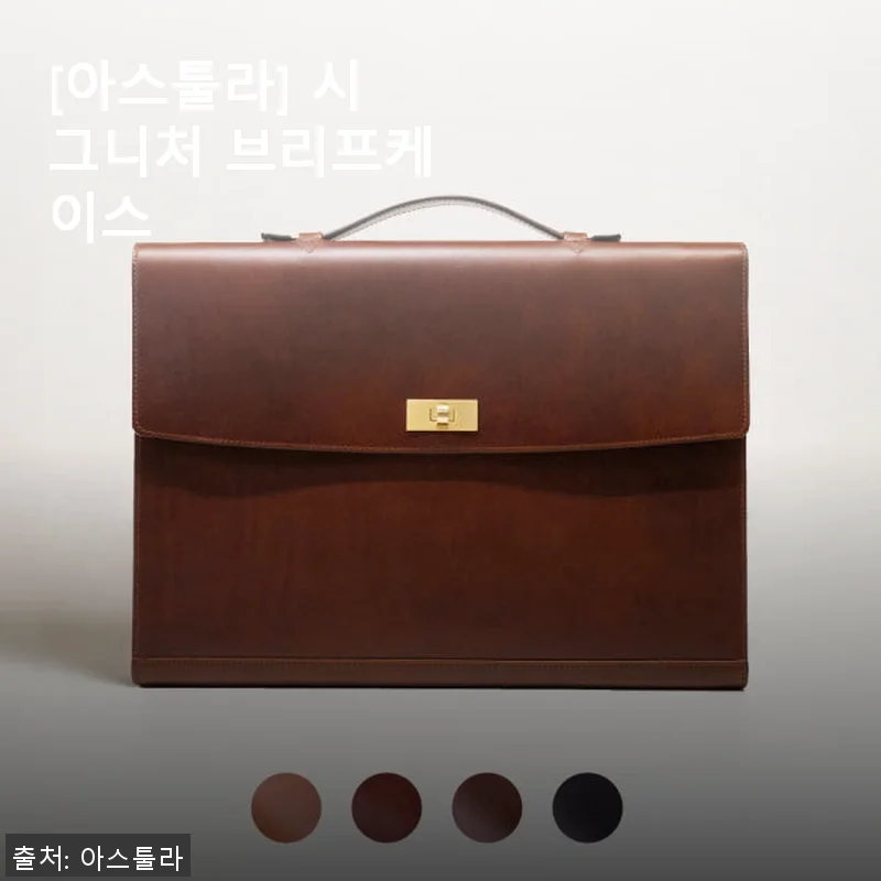 아스툴라 시그니처 브리프케이스 사용후기 - 가죽의 품격과 실용성 모두 만족한 선택