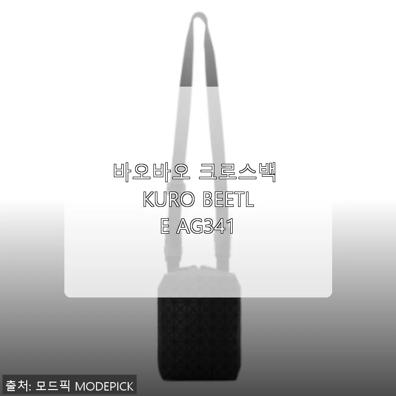 바오바오 크로스백 KURO BEETLE AG341 사용후기: 세련된 디자인과 실용성의 만남