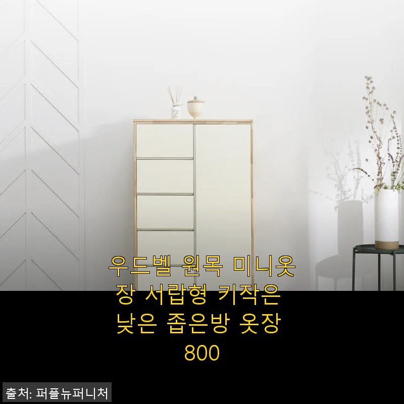 우드벨 원목 미니옷장 서랍형 800 사용후기: 좁은 방에 딱 맞는 실용적인 선택