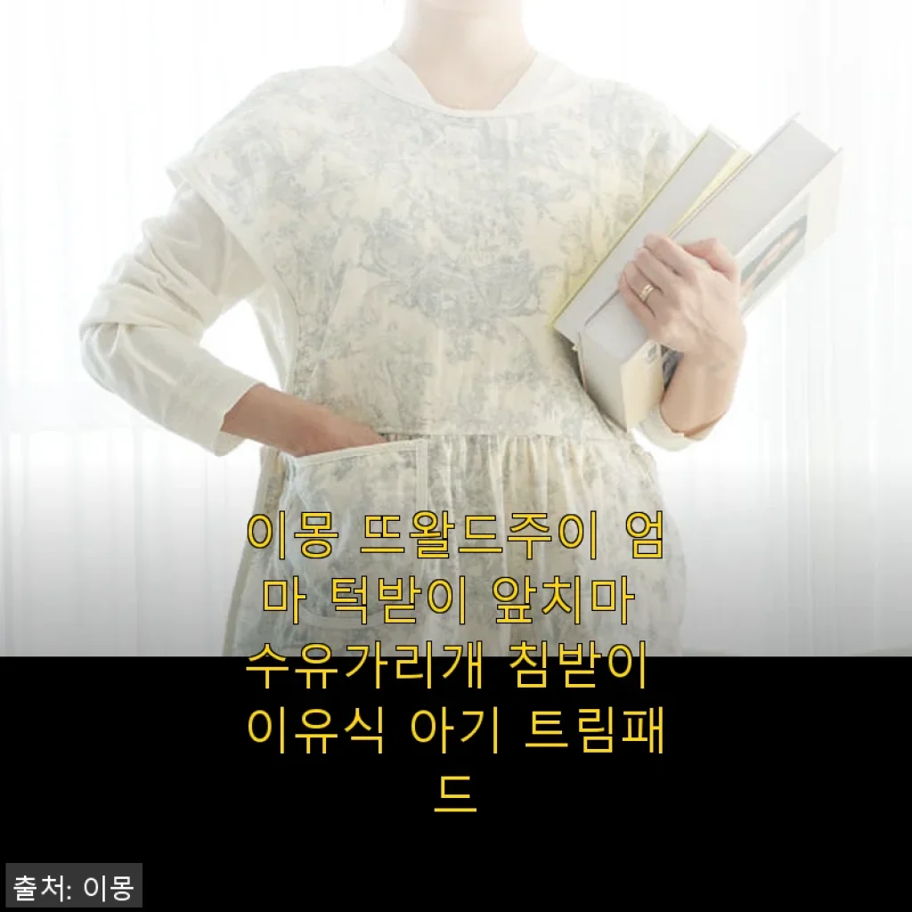 이몽 뜨왈드주이 엄마 턱받이 앞치마 수유가리개 침받이 사용후기