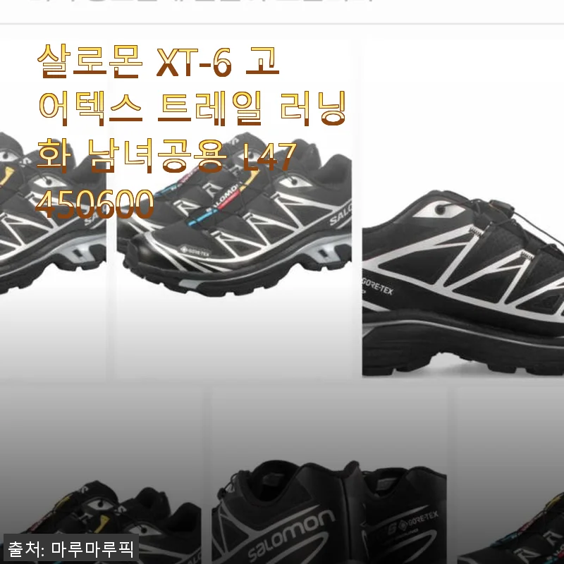살로몬 XT-6 고어텍스 트레일 러닝화 사용후기 및 제품 소개